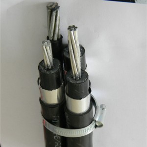 Проводник на въздушен сноп Triplex въздушен кабел 19 / 33KV 3x95mm2 3X185mm2